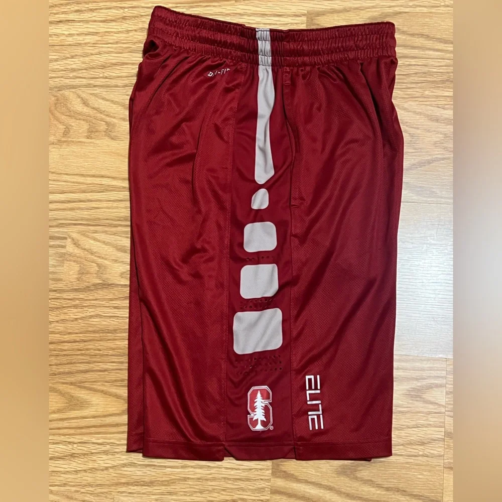 Nike Dri-FIT Elite Stanford Cardinal Basketball Shorts Red Men’s Medium